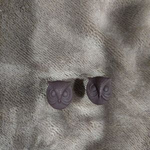 Brown 3D Owl Plugs Size 00